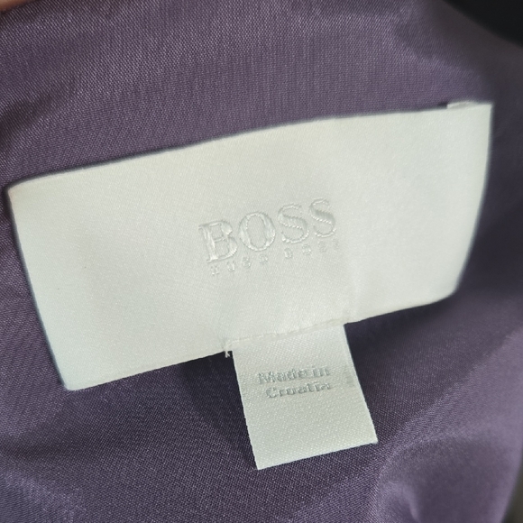 Hugo Boss Purple Sleeveless V-Neck Sheath Dress - Picture 7 of 8